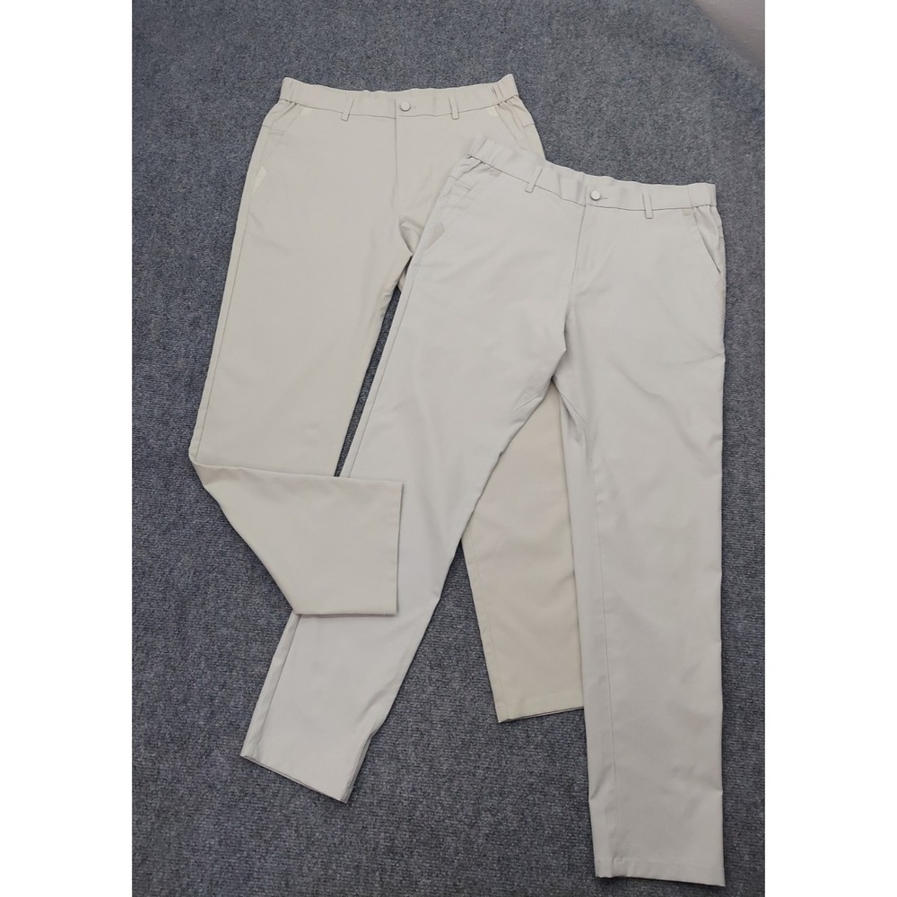 Lot 2 JACK ARCHER Pants Mens 32x30 Stone & Gray Performance Jetsetter Chino
